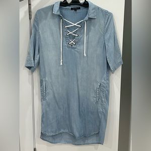 Velvet heart denim dress Size Xs